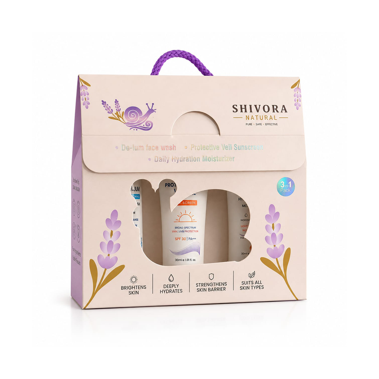 Shivora Natural 3-in-1 Skincare Bundle