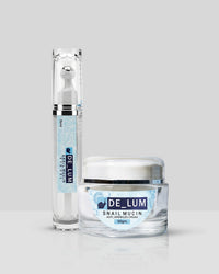 Shivora DE-LUM Ageless Eye & Skin Set | Snail Mucin Eye Gel 15ml + Cream 50g for Dark Circles