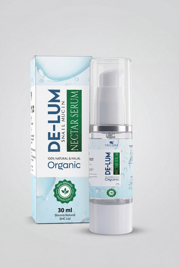 Shivora DE-LUM Snail Mucin Nectar Serum | 78.5% Filtrate Hydrating & Brightening Face Serum