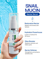 Shivora DE-LUM Snail Mucin Nectar Serum | 78.5% Filtrate Hydrating & Brightening Face Serum